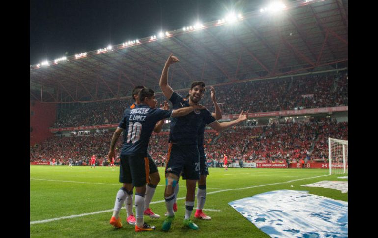 Rodolfo Pizarro revolucionó el ataque del Guadalajara saliendo desde la banca, lo que finalmente reflejó con la anotación. MEXSPORT / J. Ramírez