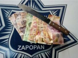 El monto asegurado fue confiscado junto con el arma  / ESPECIAL