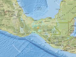 El fenómeno ocurre a 41 kilómetros al noroeste de Cintalapa, en el estado de Chiapas. ESPECIAL / earthquake.usgs.gov