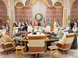 El mandatario anuncia un acuerdo con naciones del Golfo contra la financiación del terrorismo. EFE / Prensa saudí