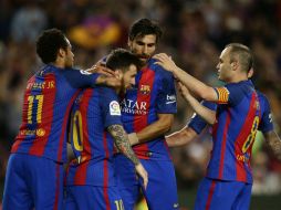 El equipo vasco puso en aprietos a los blaugrana con dos goles, uno al 7' y otro al 61'. AP / M. Fernández