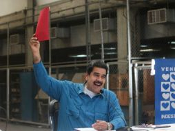 El jefe de Estado describió la Asamblea Popular Constituyente como 'el espacio más democrático que puede un país imaginarse'. EFE / Prensa Miraflores