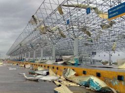 El Puente Internacional III fue el más afectado, donde colapsó parte de su techumbre y se reportaron afectaciones a bodega. NTX / ESPECIAL