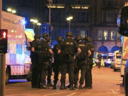 Durante el concierto de Ariana Grande se registraron dos explosiones en el Manchester Arena. AP / P. Byrne