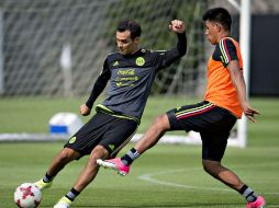 El 'Káiser' participa en la sesión de entrenamiento sin manifestar molestias. MEXSPORT / O. Aguilar