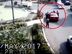 El percance ocurrió en el cruce de Julio Verne y Paseo de la Reforma. ESPECIAL /