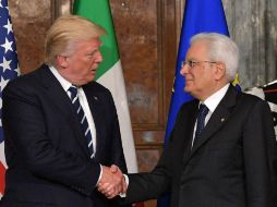 Después de la visita al presidente italiano, Trump volverá a Villa Taverna, en donde se aloja. AFP / M. Ngan