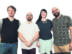 Presentación. De izquierda a derecha: Detlef Schwarte, Igor Lozada, Evelyn Siebe y Sergio Arbeláez. EL INFORMADOR / E. Barrera