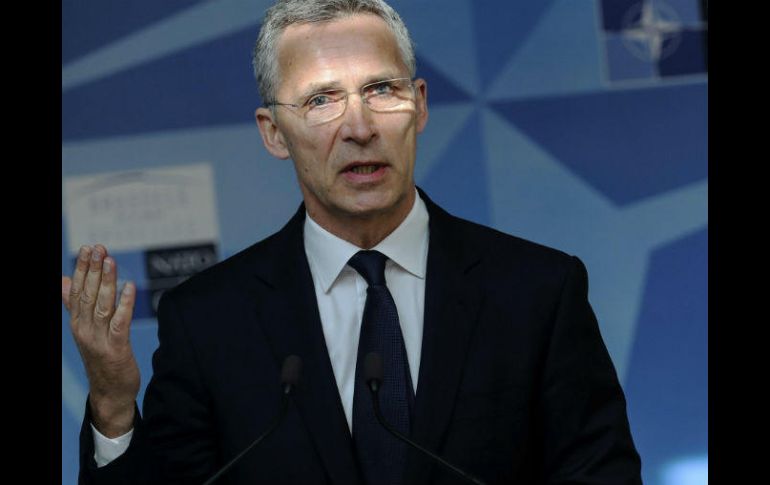 Jens Stoltenberg, jefe de la OTAN, informa que establecerán una célula de inteligencia antiterrorista. EFE / A. Babani