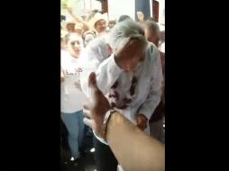 El líder nacional de Morena había acompañado en un mitin a la candidata a la alcaldía Huatusco. YOUTUBE /  Libertad Bajo Palabra