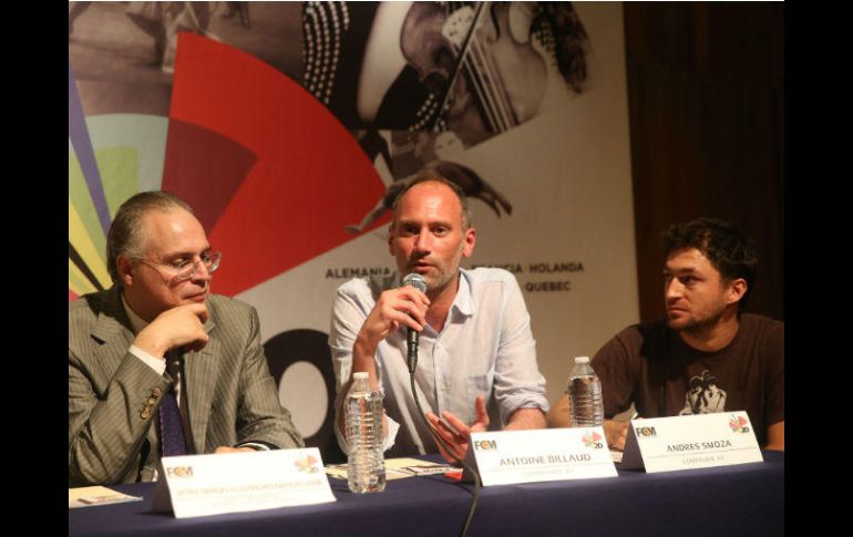 Antoine Billaud, con al centro, director de la compañía circense. EL INFORMADOR / M. Vargas