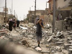 Efectivos gubernamentales pidieron a los habitantes de la zona antigua que huyan antes de que comiencen los últimos combates. AP / M. Alleruzzo