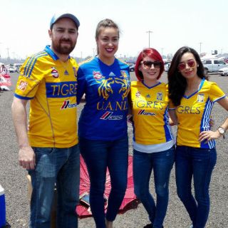Llegan desde Monterrey para apoyar a sus Tigres
