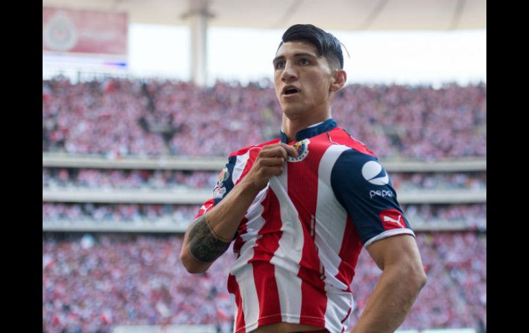 Pulido festeja su gol ante Tigres. MEXSPORT / J. Ramírez