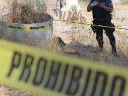 El cadáver estaba a unos 400 metros de donde fue encontrado el perro que traía el brazo mordisqueando. ESPECIAL /