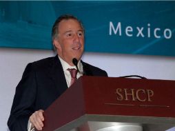 Antonio Meade habla en la inauguración del Foro Global Infrastructure Hub Conference. NTX / G. Granados