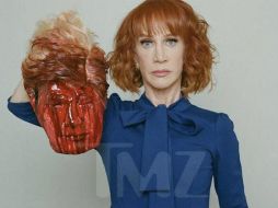 El fotomontaje lo describió como una 'manifestación pseudoartística' de burla a Trump. ESPECIAL / www.tmz.com