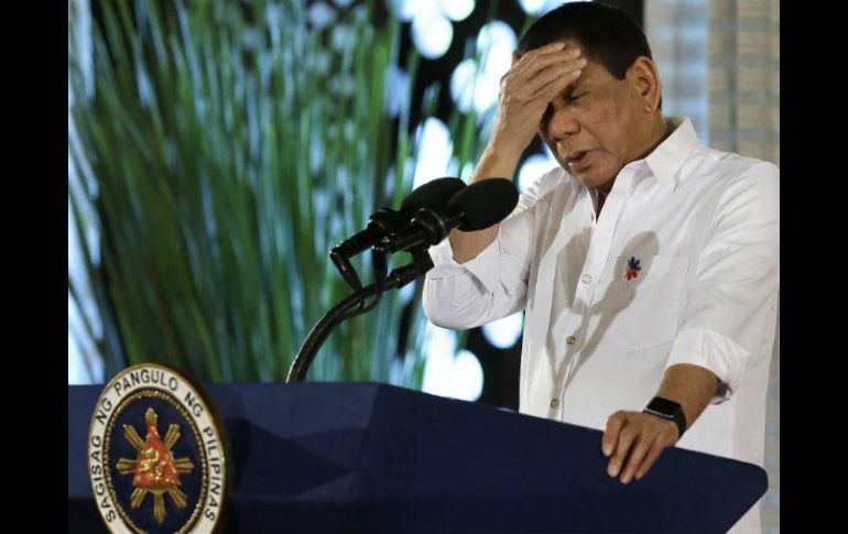 El miércoles, Duterte cuestionó a Chelsea Clinton sobre las relaciones extramaritales de su padre. AP / A. Favila