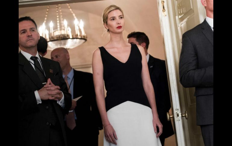 Ivanka Trump, durante un acto oficial que celebró su padre en la Casa Blanca este viernes. AFP / B. Smialowski