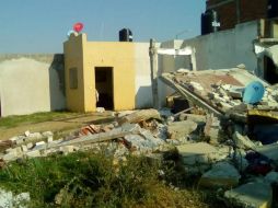 Dentro de la segunda vivienda colapsada no se encontraban los habitantes, lo cual evitó que hubiera más víctimas. ESPECIAL / Protección Civil de Jalisco