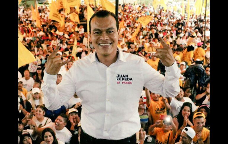 ‘Logramos posicionarnos como la tercera mejor fuerza, y vamos en ascenso’, señaló Zepeda. TWITTER / @JuanZepeda_