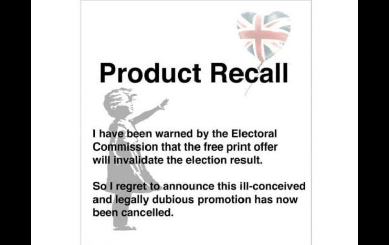 Anuncia en su Instagram y en su página de internet la cancelación de su iniciativa. INSTAGRAM / banksy