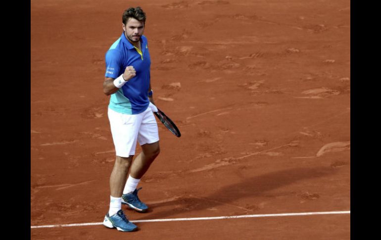 ''Ha sido un día perfecto para mí, estoy muy satisfecho. Estuve bien físicamente, he jugado bien'', celebra el helvético. AFP / T. Zenkovich
