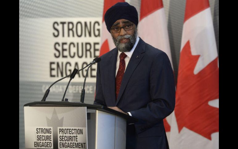 El anuncio lo hizo el ministro de Defensa, Harjit Sajjan. AP / A. Wyld/The Canadian Press