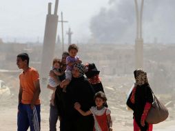 Los constantes bombardeos y masacres del Estado Islámico afectan a quienes permanecen atrapados en Mosul. AFP / K. Sahib