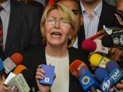 ‘El recurso que estoy presentando es para defender a la Constitución y a los venezolanos’, aseguró Ortega, fiscal de Venezuela. AFP / L. Robayo