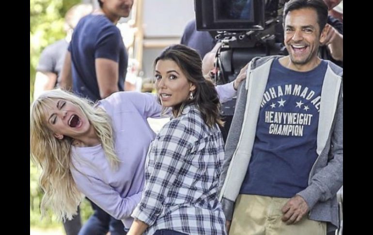 Los actores se encuentran grabando la película 'Overboard', protagonizada por Eugenio Derbez. INSTAGRAM / evalongoria