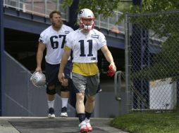 Con la extensión de contrato firmada, Julian Edelman (#11) cumpliría 11 campañas con los Patriots. AP / S. Senne