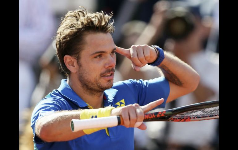 Stan jugará el domingo por el título con el ganador de la semifinal que disputan Rafael Nadal y Dominic Thiem. AP / D. Vincent