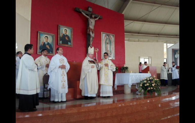 La misa dominical de este domingo se realizó en la capilla Provisional del Santuario de los Mártires. EL INFORMADOR / I. Martínez