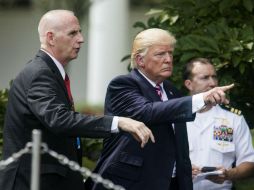 En la querella se pide a la corte declarar a Trump en violación de la ley, y que se le impida beneficiarse de dinero foráneo. EFE / J. Lo Scalzo