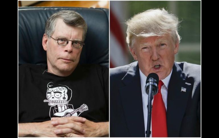 'Trump me ha bloqueado para leer sus tuits. A lo mejor tendría que matarme a mí mismo', escribió King. ESPECIAL /