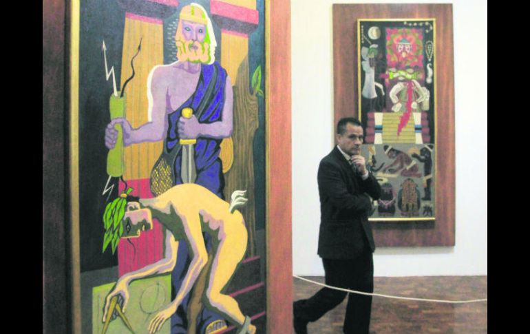 Obra. 'Historia de la Religión IV', pieza del pintor Diego Rivera. EFE /
