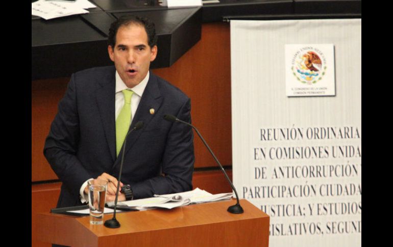 Pablo Escudero, senador del PVEM, partido que junto al PRI introdujo las reservas en la ley. SUN / ARCHIVO