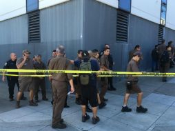 Docenas de vehículos de policía y ambulancias acuden al lugar de los hechos y acordonaron la zona. AP / E. Risberg