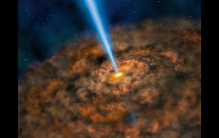 Investigadores observaron las emisiones infrarrojas en cerca de 11 agujeros negros supermasivos en núcleos galácticos activos. TWITTER / @NASA