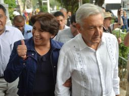 La candidata de Morena tuvo un evento público el 10 de julio de 2016, así como actos posteriores a la fecha. AFP / ARCHIVO