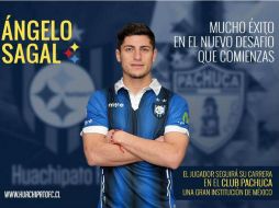 Sagal llega a los Tuzos procedente del club Huachipato. FACEBOOK / @CFHuachipato