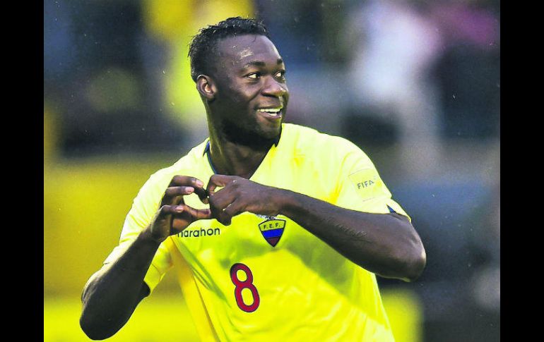 Felipe Caicedo, una de las estrellas de la Selección ecuatoriana, invitó a erradicar el racismo. 'Di no al racismo'. escribió. MEXSPORT /