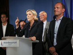 Estiman que el Frente Naciona llegue a nueve curules, mientras que el partido de Macron tiene amplia mayoría. EFE / T. Vandersmersch