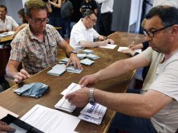 Las elecciones de este domingo se han visto empañadas por un índice récord de abstención. AFP / F. Tanneau