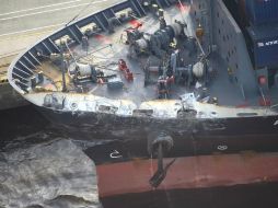 El choque ocurrió la madrugada del sábado frente a las costas del sur de Japón. AP / H. Takano