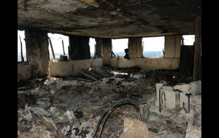 Confiesan que 'es difícil describir la devastación ocasionada por el fuego' en algunas partes del sitio. AP / Policía Metropolitana de Londres