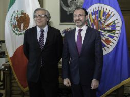 El secretario del organismo, Luis Almagro (I), dijo que la invitación será procesada en el marco de los protocolos que se tienen. TWITTER / @OEA_oficial