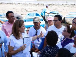 Margarita estuvo en Mazatlán como parte de su gira. TWITTER / @Mzavalagc