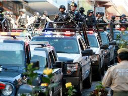 Mantienen operativos  las corporaciones de seguridad estatales, así como elementos federales y de la Sedena. AFP / ARCHIVO